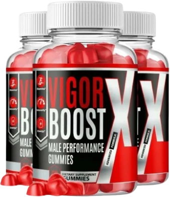 Vigor Boost male performance gummies bottle